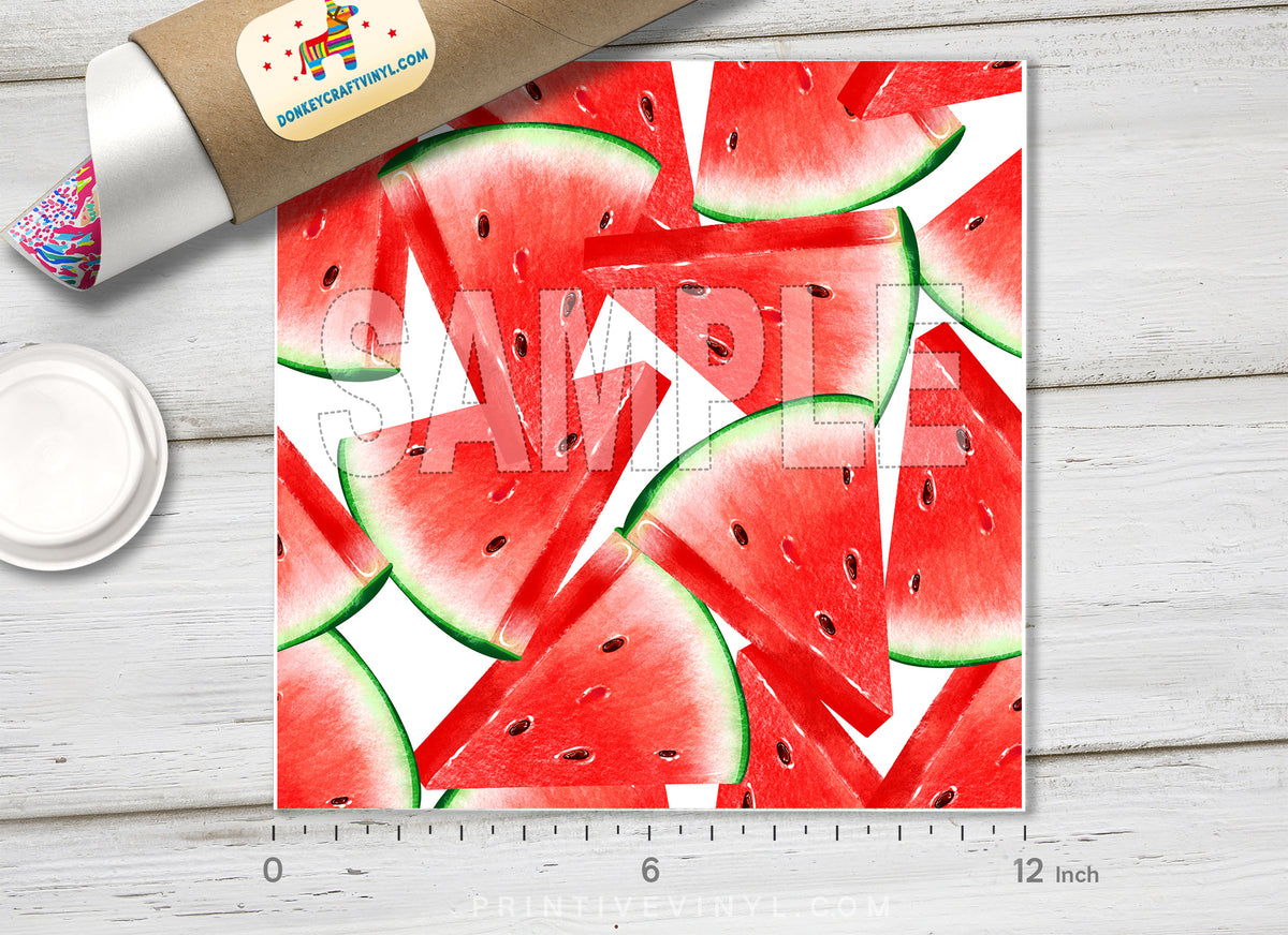 Watermelon Slice Pattern Adhesive Vinyl 1548