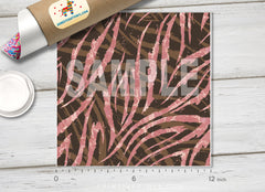 Pink and Brown Animal Print HTV 1532