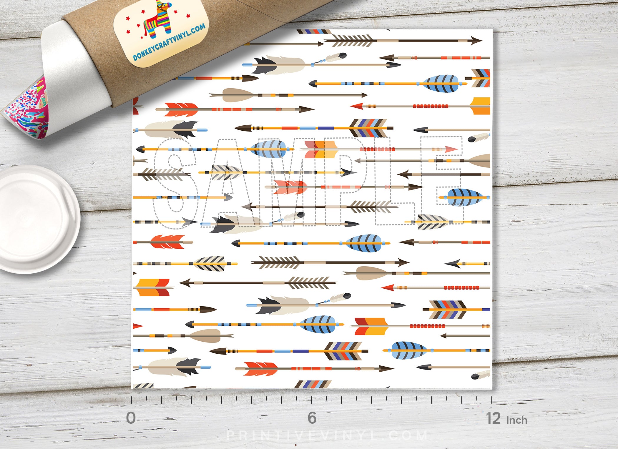 Boho Arrow Adhesive Vinyl 1485 - Donkey Craft Vinyl