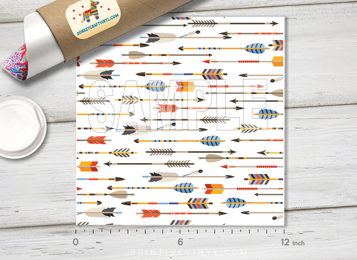 Boho Arrow Adhesive Vinyl 1485 - Donkey Craft Vinyl