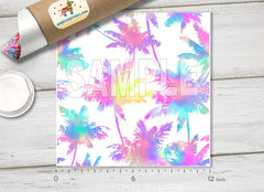 Ombre Palm Leaves Adhesive Vinyl 1216