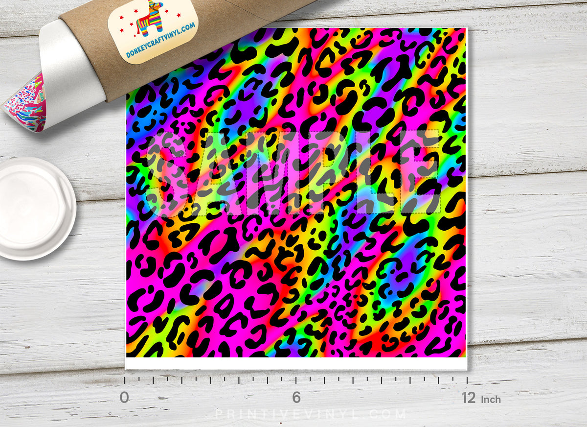 Leopard Patterned Adhesive Vinyl 836