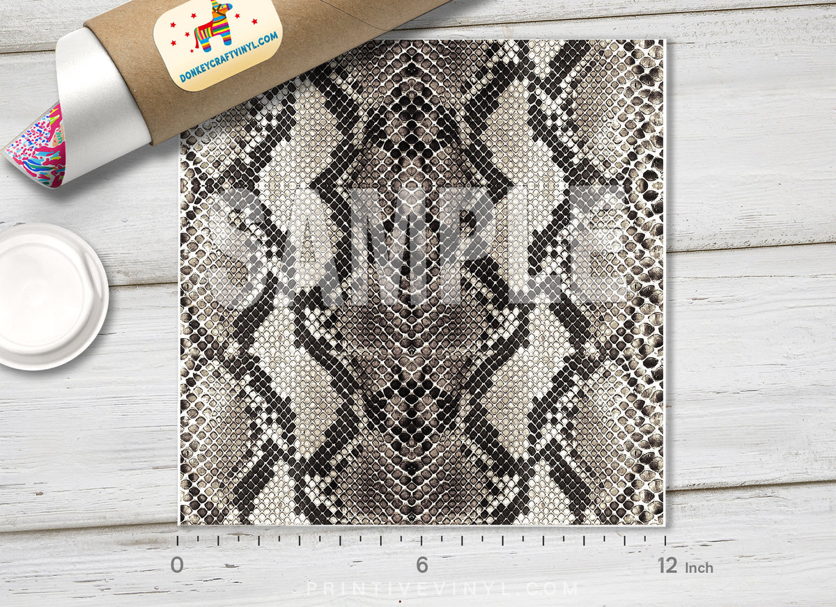 Python Snake Skin Adhesive Vinyl 1205 - Donkey Craft Vinyl