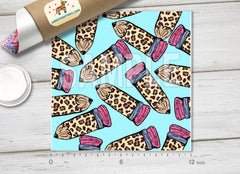 Leopard Print Pencils Adhesive Vinyl 1625
