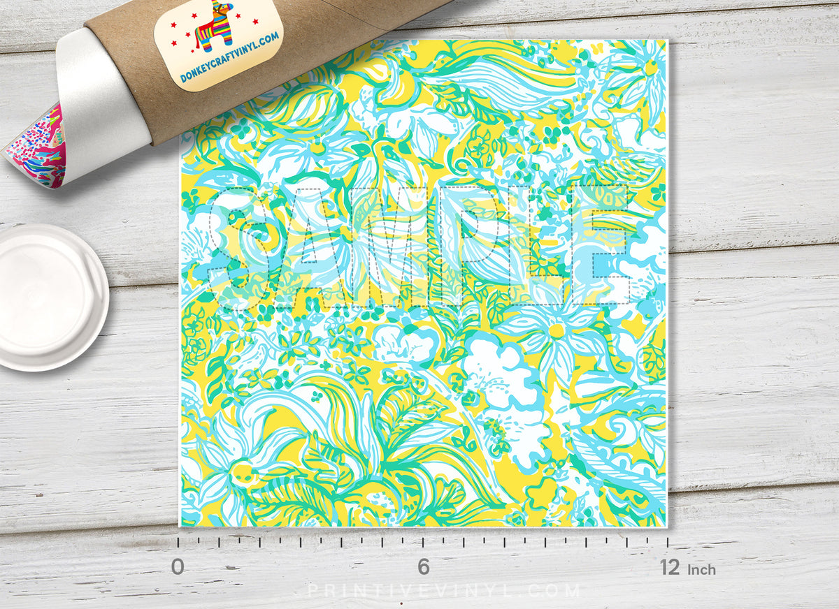 Lilly Inspired  Pattern Adhesive Vinyl L131