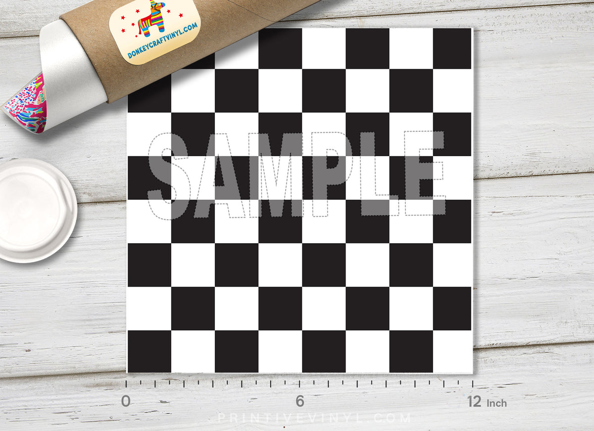 Checker Board Pattern Adhesive Vinyl 626