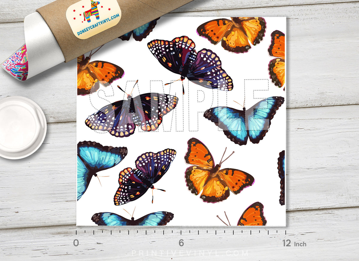 Butterfly Pattern Adhesive Vinyl 975