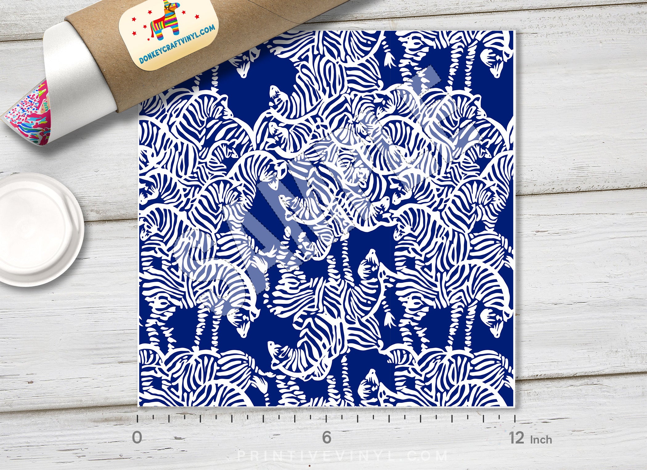 Lilly Inspired Flower Garden Pattern Adhesive Vinyl L026