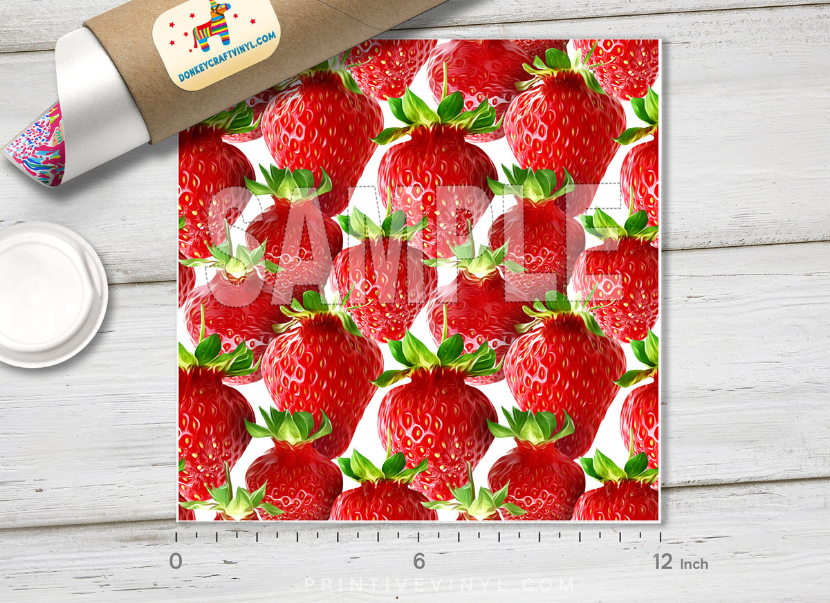 Strawberry Fruits Adhesive Vinyl 1135