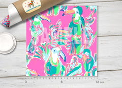 Lilly Inspired  Pattern Adhesive Vinyl L134