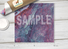 Purple and Teal Abstract Marble HTV 1535