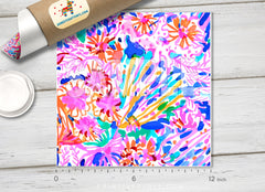 Lilly Inspired  Pattern Adhesive Vinyl L087