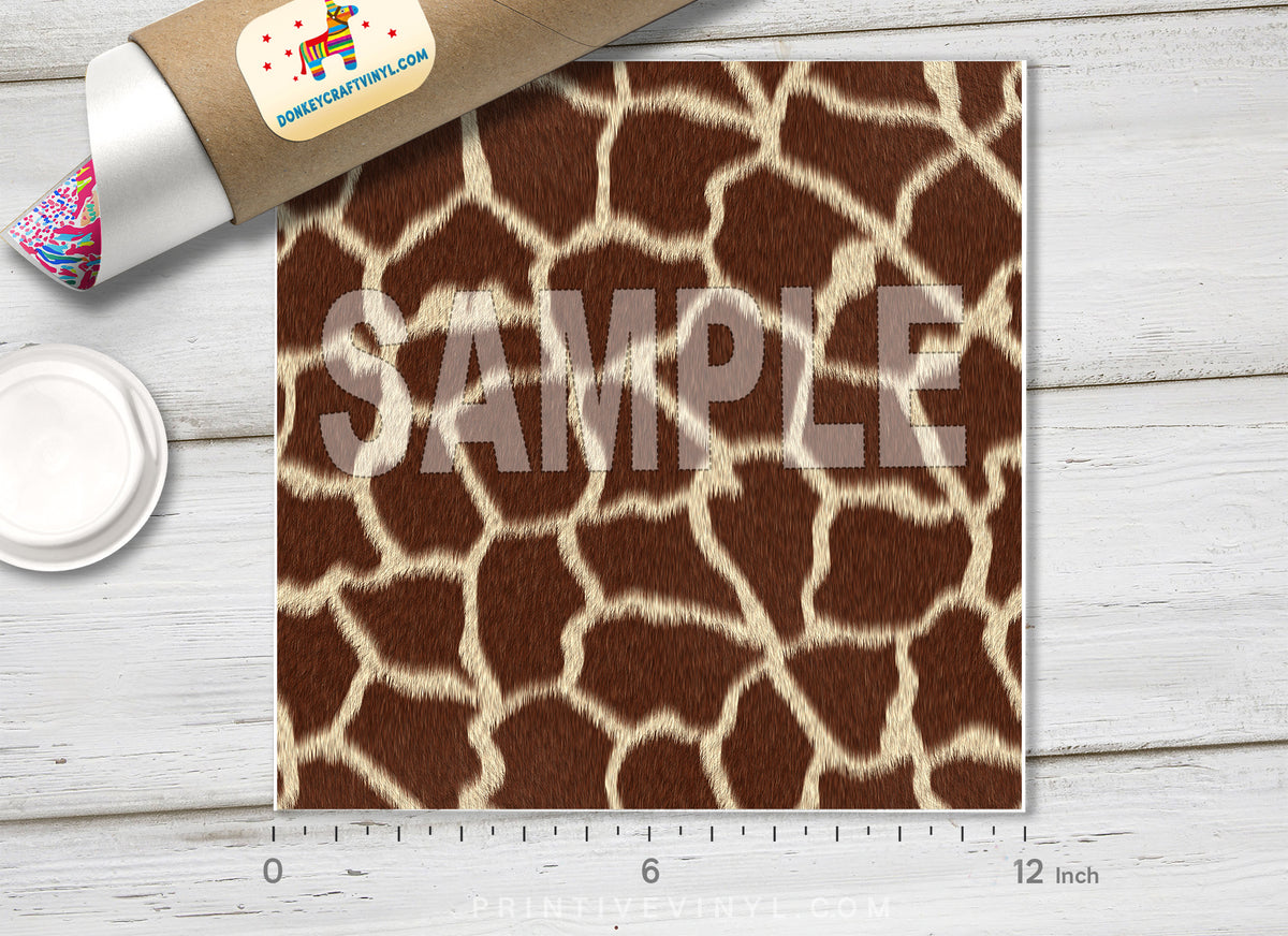 Giraffe Pattern Printed HTV 771