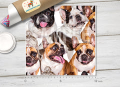 French Bulldog Adhesive Vinyl 1418 - Donkey Craft Vinyl