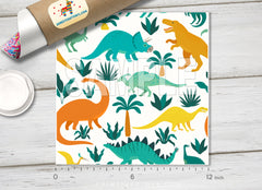 Dinosaur Jungle Adhesive Vinyl 1472 - Donkey Craft Vinyl