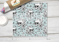 Skull Patterned Adhesive Vinyl H032