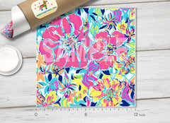 Lilly Inspired  Pattern Adhesive Vinyl L140