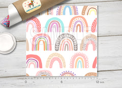 Boho Pastel Rainbow Adhesive Vinyl 1516