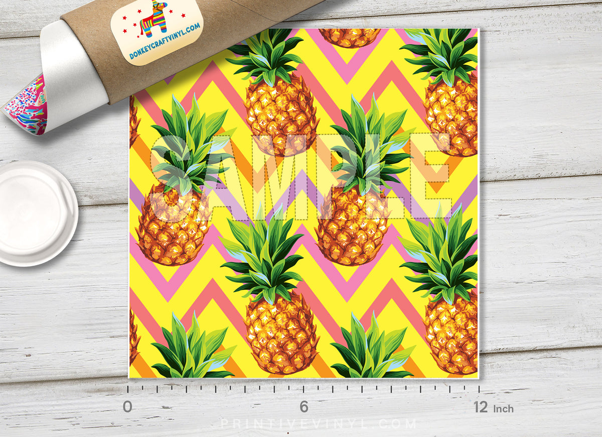 Hawaiian Pineapple Patterned Adhesive Vinyl 866