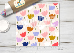 Retro Abstract Floral Patterned HTV 1469 - Donkey Craft Vinyl