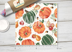 Autumn Harvest Fruits and Pumpkins Adhesive Vinyl 1414 - Donkey Craft Vinyl