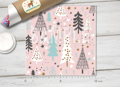 Christmas Tree Patterned Adhesive Vinyl X033