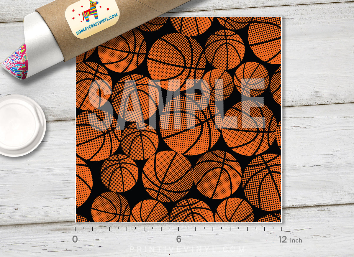 Basket Ball Pattern Adhesive Vinyl 798