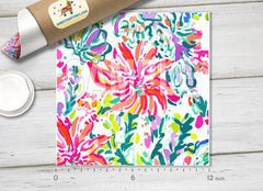 Lilly Inspired  Pattern Adhesive Vinyl L141