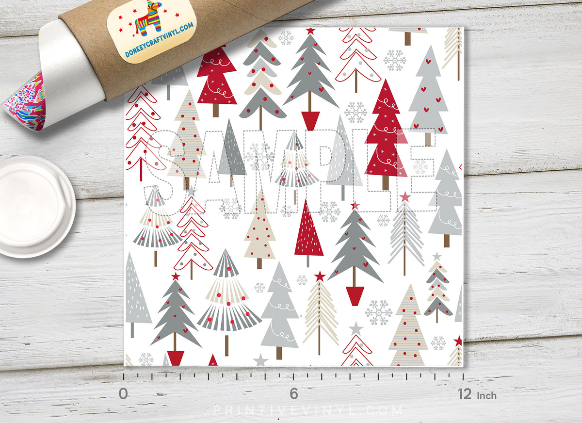 Christmas Patterned Adhesive Vinyl X064