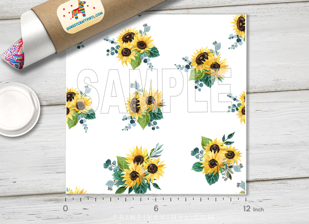 Sunflower Pattern HTV 1575