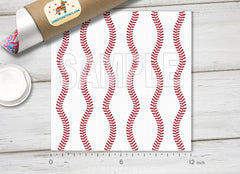 Baseball Stitches Adhesive Vinyl 1606