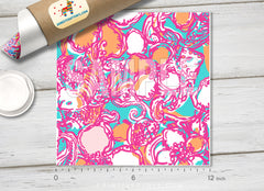 Lilly Inspired Tropical Pattern Adhesive Vinyl L037