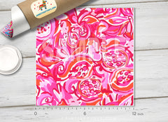 Lilly Inspired  Pattern Adhesive Vinyl L082