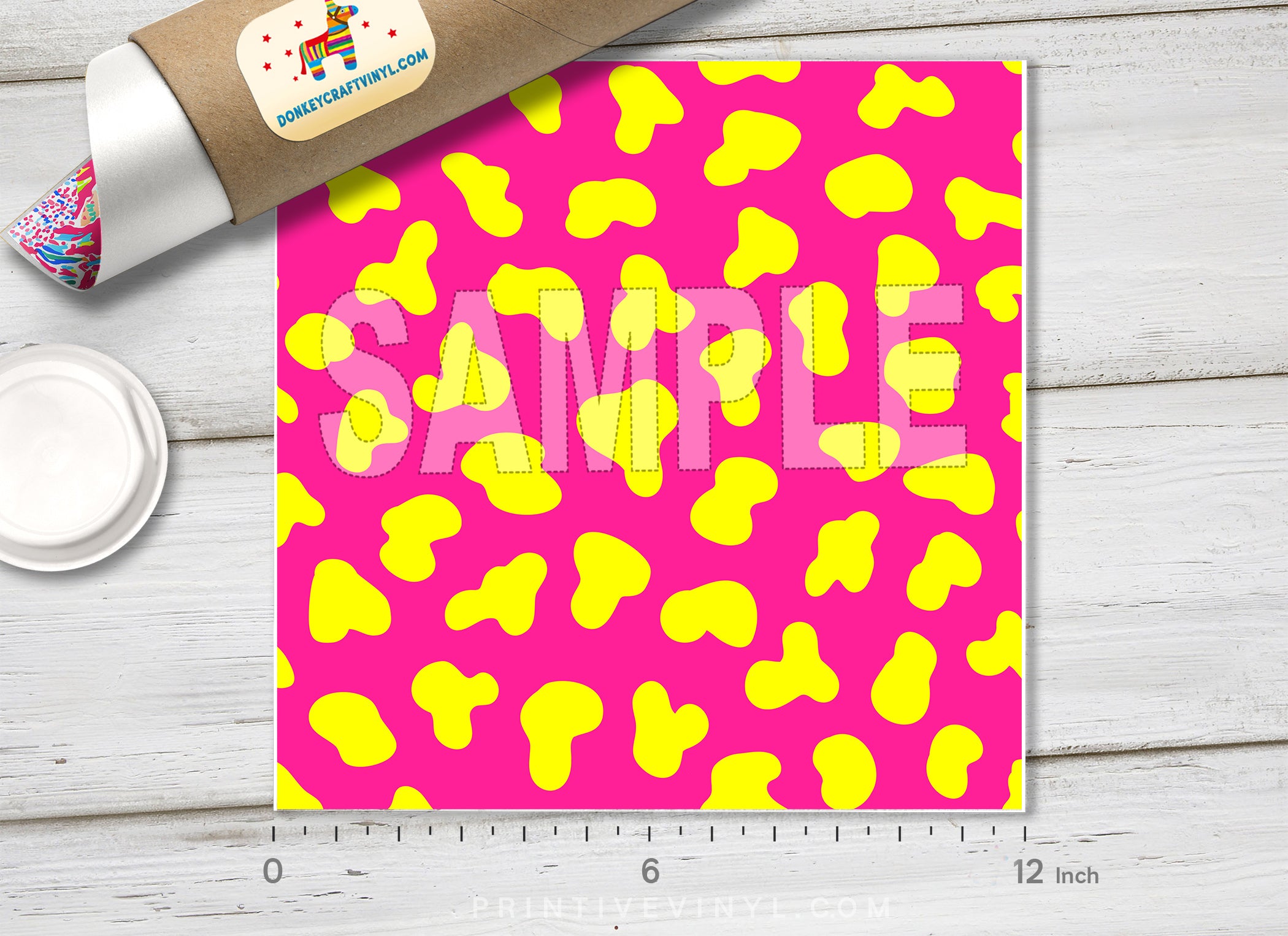 Cowhide Dalmatian Dots  Adhesive Vinyl 1358 - Donkey Craft Vinyl