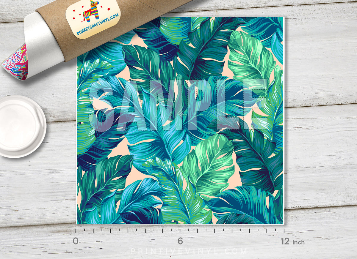 Tropical palm Tree Pattern Adhesive Vinyl 773