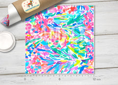 Lilly Inspired Sparkling sands Pattern Adhesive Vinyl L069