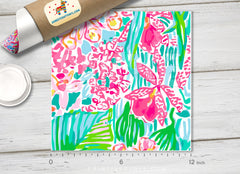 Lilly Inspired  Pattern Adhesive Vinyl L097