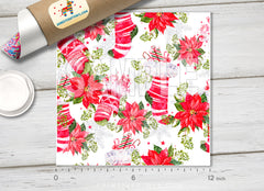 Christmas Patterned Adhesive Vinyl X055