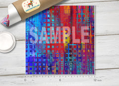 Abstract Rainbow Patterned Adhesive Vinyl 725