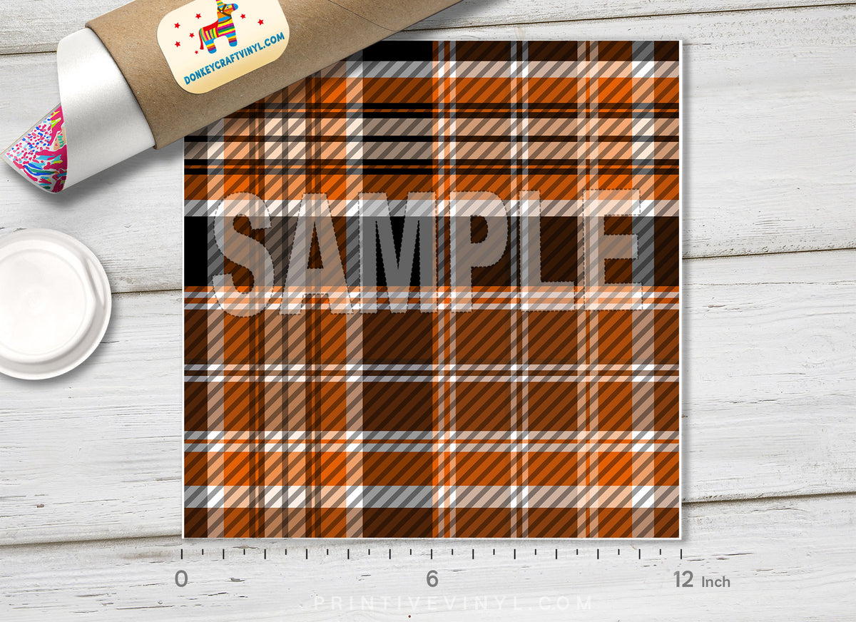 Tartan Plaid Pattern Adhesive Vinyl 615