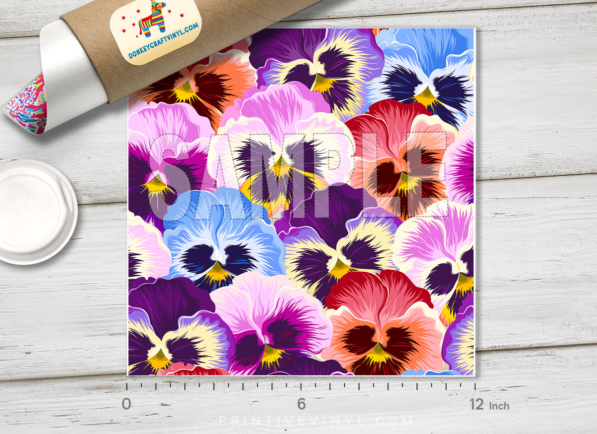 Floral Pattern Adhesive Vinyl 672