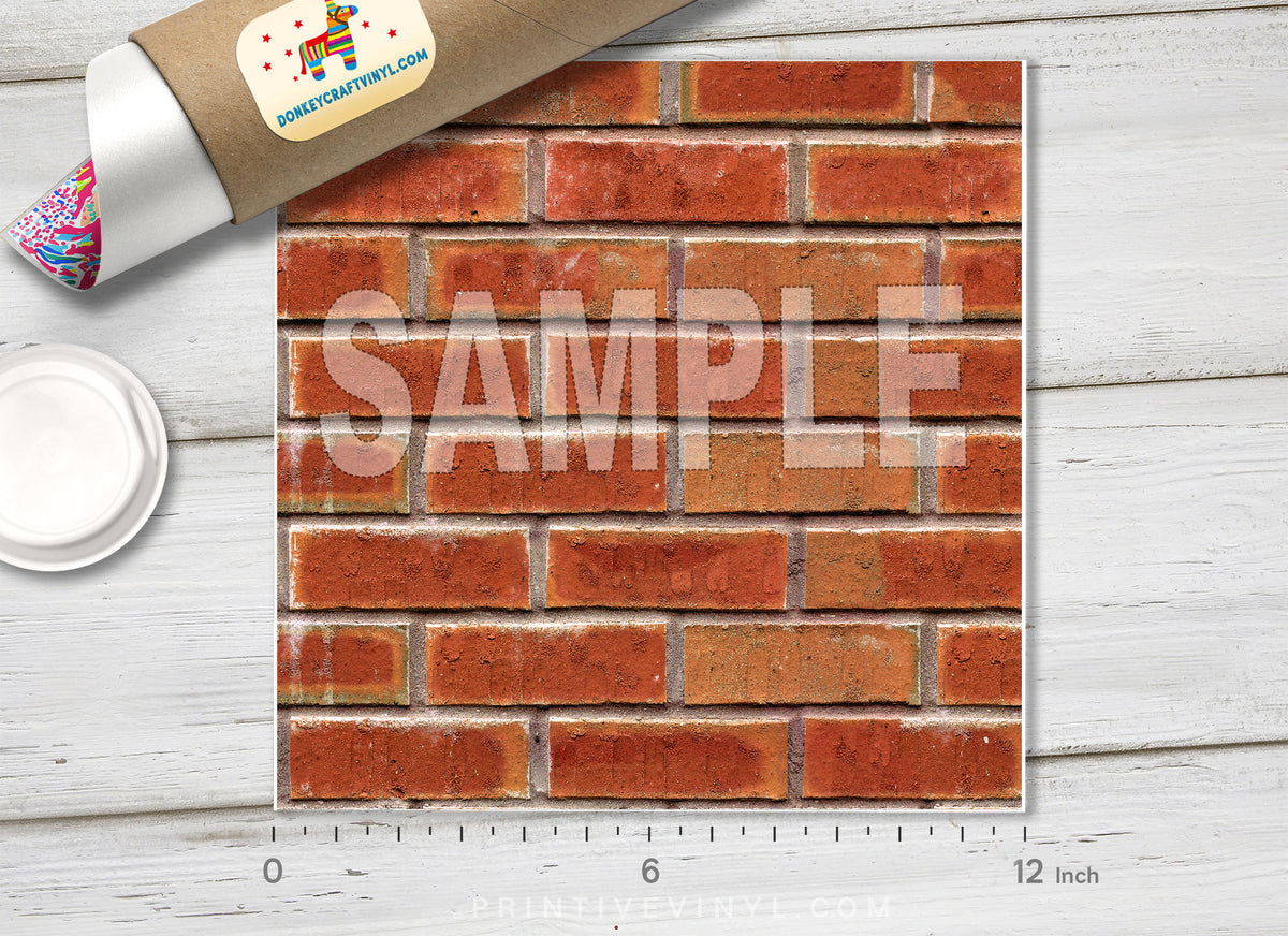 Brick Pattern Adhesive Vinyl 964