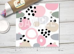Abstract Pastel Organic Shapes Adhesive Vinyl 1311 - Donkey Craft Vinyl
