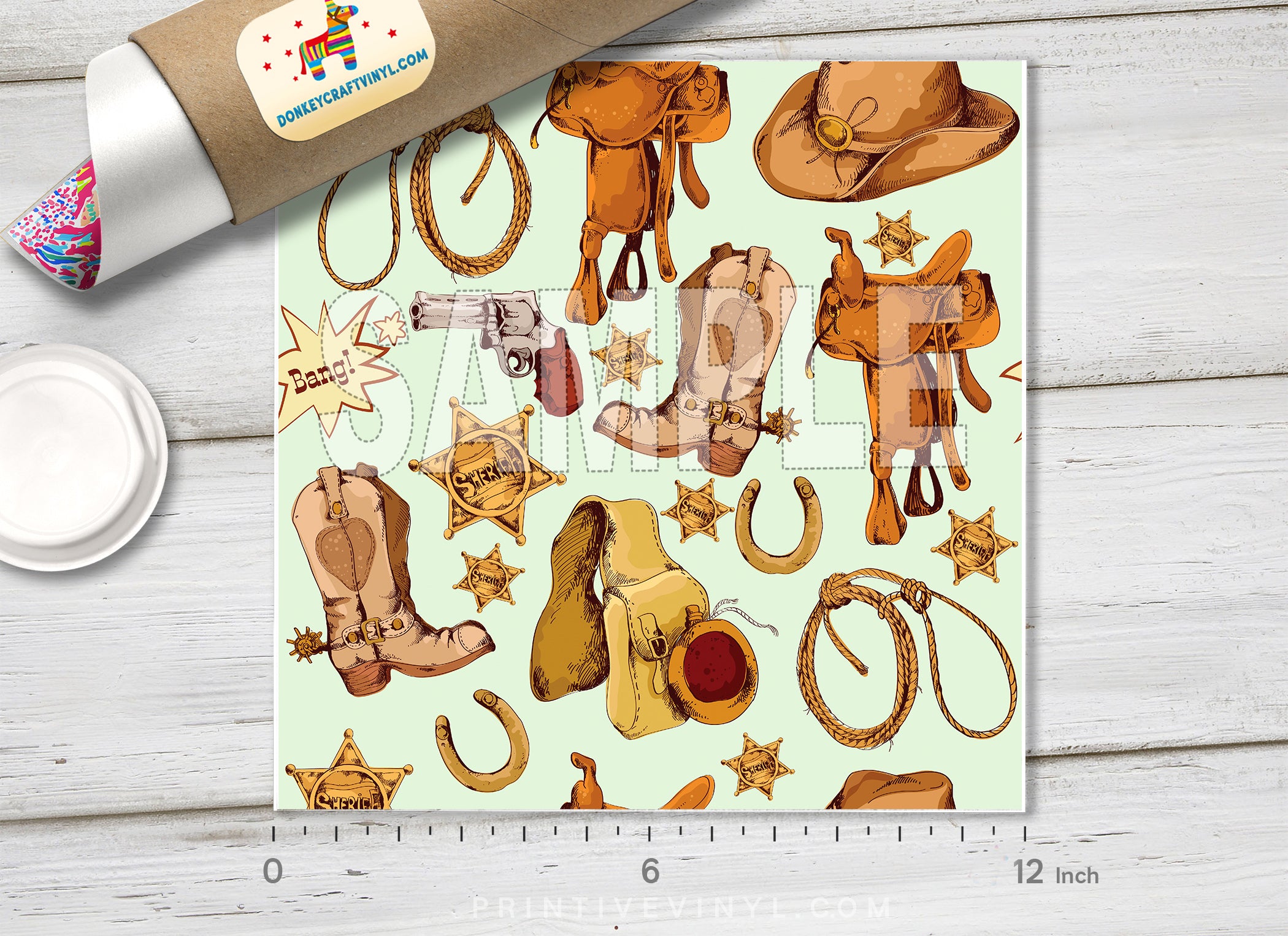 West Cowboy Adhesive Vinyl 1360 - Donkey Craft Vinyl