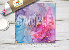 Abstract Alcohol Ink Patterned HTV 1467 - Donkey Craft Vinyl