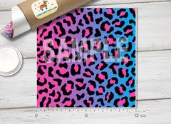 Ombre Leopard Print Pattern Adhesive Vinyl 1564