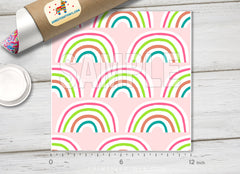 Cute Hand-Drawn Rainbows Adhesive Vinyl 1368 - Donkey Craft Vinyl