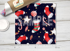 Christmas Patterned Adhesive Vinyl X098