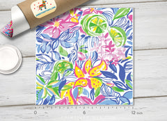 Lilly Inspired  Pattern Adhesive Vinyl L146