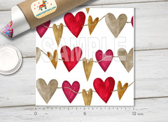 Heart Garland Pattern HTV 1568